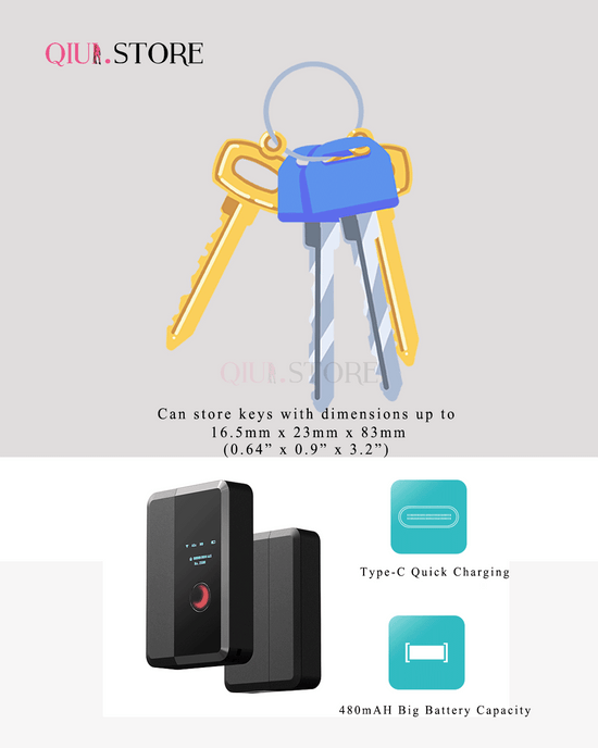 QIUI KEYPOD Pro KEY LOCKBOX (Global Cellular Unlocked Version)